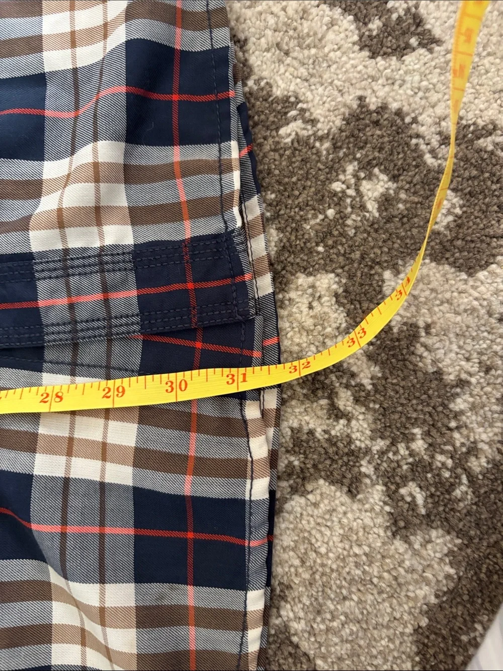 The North Face Navy, Cream & Red Plaid Button-Down Shirt